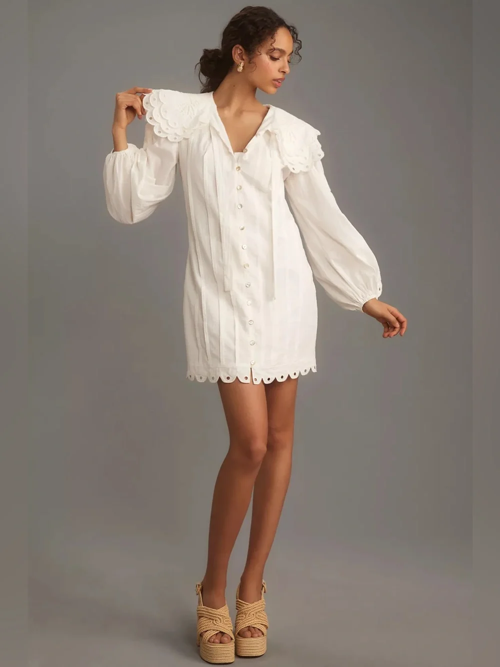 Anthropologie delicate white